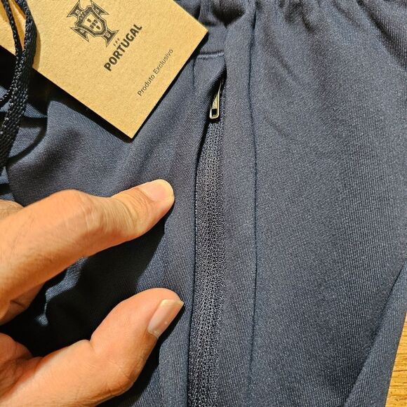 Nike Portugal Cristiano Ronaldo CR7 Soccer Track Pants Joggers Navy Blue Gold L - Picture 10 of 11